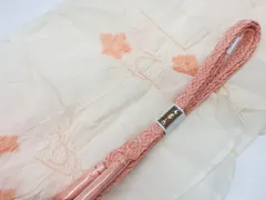 【一輝堂】【着物】和装小物　帯締め帯揚げセット　夏物　平組　中抜き絞り　25w01-431