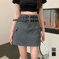 【匿名配送対応】ミニスカート キュロットスカート 着やせ