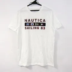 ノーティカ 半袖Ｔシャツ トップス ロゴT コットン メンズ Sサイズ 白×紺×赤 NAUTICA 【中古】