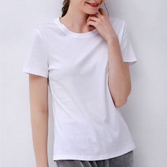 丸首 半袖 Tシャツ カットソー レディース トップス 無地 M-XXXL