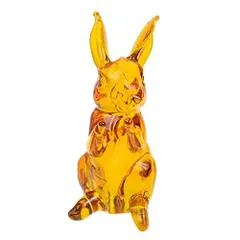 小物入れ ウサギ 兎 ガラス クリスタル 置物 インテリア 工芸品 美術品 G6-