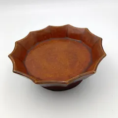 大樋焼　菓子鉢　大樋長阿弥　飴釉　釉薬　角　鉢　大樋　大皿　陶芸　金沢 大樋焼 菓子鉢 大樋長阿弥 飴釉 釉薬 角 鉢 大樋 大皿 陶芸 金沢