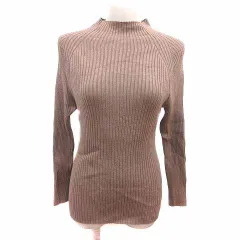 センスオブプレイス バイ アーバンリサーチ Sense of Place by Urban Research ニット カットソー ハイネック 長袖 Free 茶 ブラウン /YK