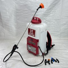 【ほぼ未使用】【展示品】 電動噴霧器 16L 背負い式 充電 バッテリー式 ノズル5種付 HG-KBS16L レッド 【698】