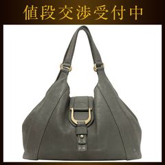 グッチ トートバッグ グレー アビー 268747 ヴィンテージ レザー