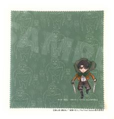 進撃の巨人 リヴァイ プリント クリーナークロス デフォルメイラスト