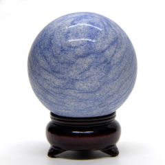 デュモルティエライト　50ｍｍ丸玉　台座付き_[NO.5]　☆天然石　スフィア　置石