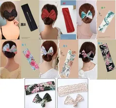 お団子ヘアメーカー　髪留め　ヘアバンド　ヘアアクセサリー　ヘアクリップ 方形