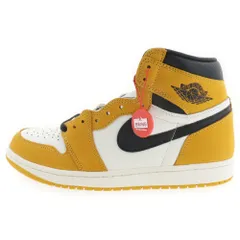 NIKE (ナイキ) AIR JORDAN 1 RETRO エアジョーダン1 レトロ ハイ OG イエローオークル ハイカットスニーカー イエロー/ホワイト US9/27.0cm DZ5485-701