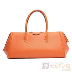 エルメス　パリボンベイ35　エプソン　オレンジ　ハンドバッグ　□J刻印 エルメス] HERMES エルメス パリボンベイ オレンジ パラジウム