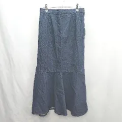 ◇ Θ LOWRYS FARM ローリーズファーム ロング マーメイド デニムスカート サイズL ネイビー レディース E  【1412090038846】