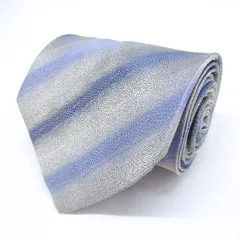 ミッソーニ ブランドネクタイ ストライプ柄 グラデーション イタリア製 PO メンズ ブルー Missoni 【中古】