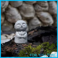 石像『いらっしゃいませ』御影石国産品