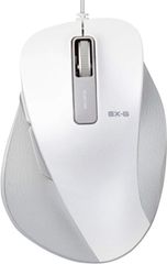979 エレコム マウス 有線 Mサイズ 5ボタン (戻る・進むボタン搭載) BlueLED 握りの極み ホワイト M-XGM10UBWH