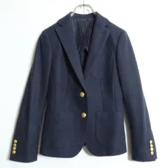 【美品】ニューヨーカー★大人上品♪ウールジャケット テーラード サイズ9チャコール系 厚手 ウール100！無地 z15951