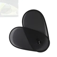 車用 サンシェード 吸盤 メッシュ 運転席 助手席 後部座席 フロント リア サイド 窓 日除け 遮光 日焼け防止 ブラック