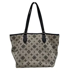 ラシット トートバッグ CE-267 リリー Lilyシリーズ モノグラム TWO TONE CANVAS ブラック 総柄 レディース ショルダーバッグ russet