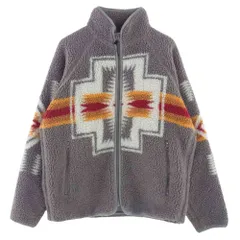 PENDLETON ペンドルトン ジャケット 9475-7204 ネイティブ柄 フリース ジャケット グレー系 オレンジ系 マルチカラー系 S【中古】のサムネイル