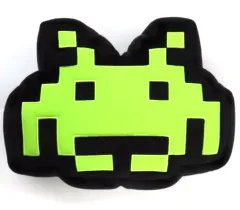 【中古】クッション・本体 グリーン 蓄光ぬいぐるみクッション 「スペースインベーダー誕生45周年記念」