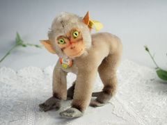 送料無料★シュタイフ★Baboon Coco 14cm ID's完品★ヒヒのココ/バブーン★Steiff