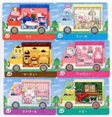 任天堂 Amiiboカードサンリオコラボ【Amiibo+】 どうぶつの森 カードのみ6種 セット