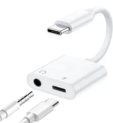 ★VIZKRXI イヤホン変換アダプタ 2in1 Type-C to 3.5mm変換イヤホンジャック 30W急速充電 音楽再生/通話操作対応 搭載16bit/48KHz Hi-Fi音質