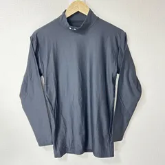 (^w^)b UNDER ARMOUR アンダーアーマー コンプレッションシャツ 長袖 モックネック アンダーシャツ ロゴ刺繍 無地 トップス トレーニングウェア スポーツ 運動 ブラック 黒 メンズ サイズLG