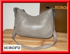 ☆別売りストラップ付き☆ HIROFU ヒロフ 2WAY レザーバッグ 