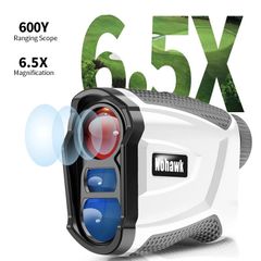 新品 ゴルフ 距離計 黒 レーザー 充電式 測定器 多機能 Nohawk