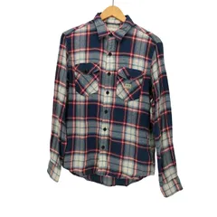 デニムアンドサプライ ラルフローレン DENIM & SUPPLY RALPH LAUREN REGULAR FIT インド製 コットンリネン レギュラーカラー チェックシャツ メンズ import：S 