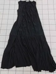 ◇ ⊂ INES DE LA FRESSANGE × UNIQLO ノースリーブワンピース ブラック系 Sサイズ  レディース E  【1508250038792】