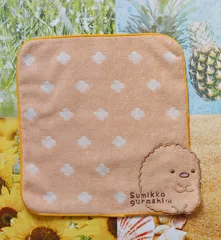 すみっコぐらし スカラップ タオル ハンカチ