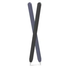 【在庫処分】第二世代のみに適用 Pencil Pencil Pencil 二本セット Pro&Apple Apple Apple (黒，ネイビー) シリコン保護ケース 超薄型 AhaStyle