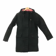 送料無料 古着 リユ－ズ    AIGLE エーグル ジャケット アウター ジャンパー ブルゾン 長袖 フラップポケット フード レディース ブラック M
