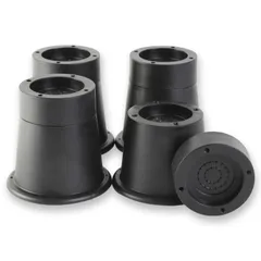 Mitoland 継ぎ脚 家具の高さ 調整 継足 アジャスター 4個セット 高さ5.5cm/8cm 2段階調整 ベッド こたつ テーブル ソファ ブラック のサムネイル