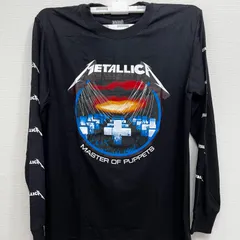 【新品】METALLICA メタリカ Master of Puppets バンドTシャツ メンズ 長袖 バンティー ブラック ロンT ロンティー 両面プリント