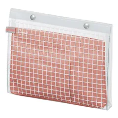 【在庫セール】A5フラットタイプ ピンクテラコッタ ピープ 透明 ポーチ F-VBF243-6 コクヨ KOKUYO