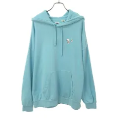 リーバイス ピーナッツコラボ スヌーピー 長袖 スウェットパーカー M ブルー系 Levi's PEANUTS プルオーバー トレーナー メンズ