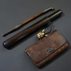 煙管　煙管筒　煙草袋　アンティーク 2025年最新】Yahoo!オークション -煙管 入れ(アンティーク