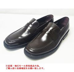 ※併売商品※◆中古状態良好◆REGAL【リーガル】コインローファー レザー ダークブラウン 24 EE ビジネス 新生活 レディース メンズ　M1004
