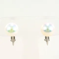 K14WG　イヤリング　clip-on earrings　パール（真珠）　総重量約3.1g