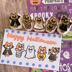 くま ハロウィン 消しゴムはんこセット