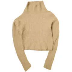 POLO RALPH LAUREN ポロ・ラルフローレン リブドウールカシミヤモックネックセーター XS ベージュ セーター ニット トップス g20854