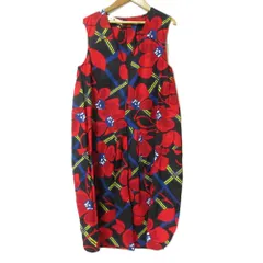 MARNI マルニ 花柄 ワンピース ノースリーブ サイズ38 ホワイト ピンク MARNI マルニ 花柄 ワンピース ノースリーブ サイズ38 ホワイト
