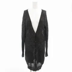 ジャーナルスタンダードレサージュ journal standard L'essage ロングカーディガン ニット モヘア 長袖 黒 ブラック /GV ■GY39