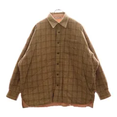 Acne Studios (アクネ ストゥディオズ) Check Jacket 中綿チェックシャツジャケット ベージュ FN-MN-SHIR000417 BB0564-のサムネイル