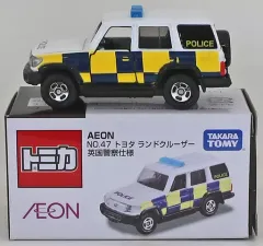 【中古】トミカ 1/71 トヨタ ランドクルーザー 英国警察仕様(ホワイト×イエロー×ブル－) 「トミカ」 シリーズNo.47 イオン限定