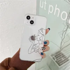 白雪姫 手描き風 透明 クリアケース シンプル スマホケースアイフォンケース携帯ケースiPhone11 iPhone12 iphone13 iPhone14iPhone7/8/SEiP