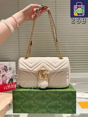 【今日特価】Gucci Marmont Mirror Pouch ～グッチ マーモント ミラー ポーチ～-WTO輸入2