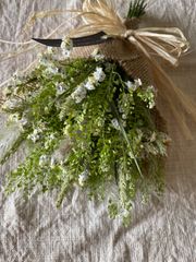季節の贈り物　初夏の涼やかスワッグ　ドライフラワー